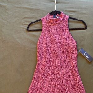 Lulus long pink elegant shimmer gown